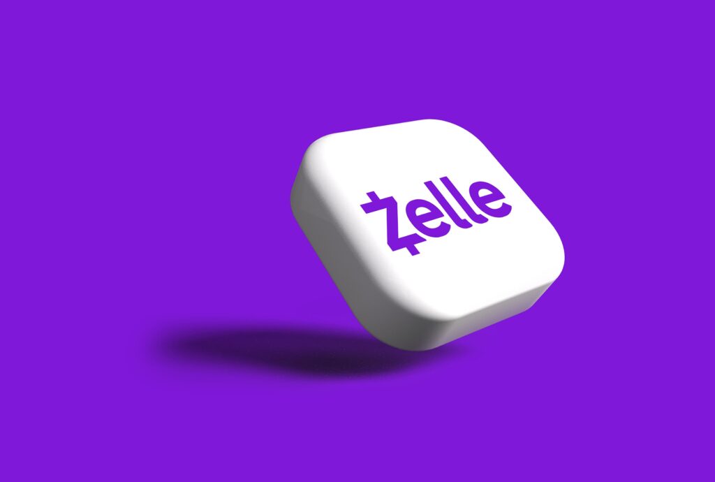 Logo of the online banking Zelle app
