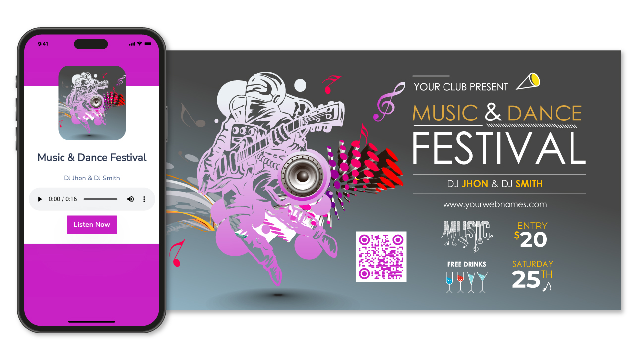 QR Code for Music Festivals